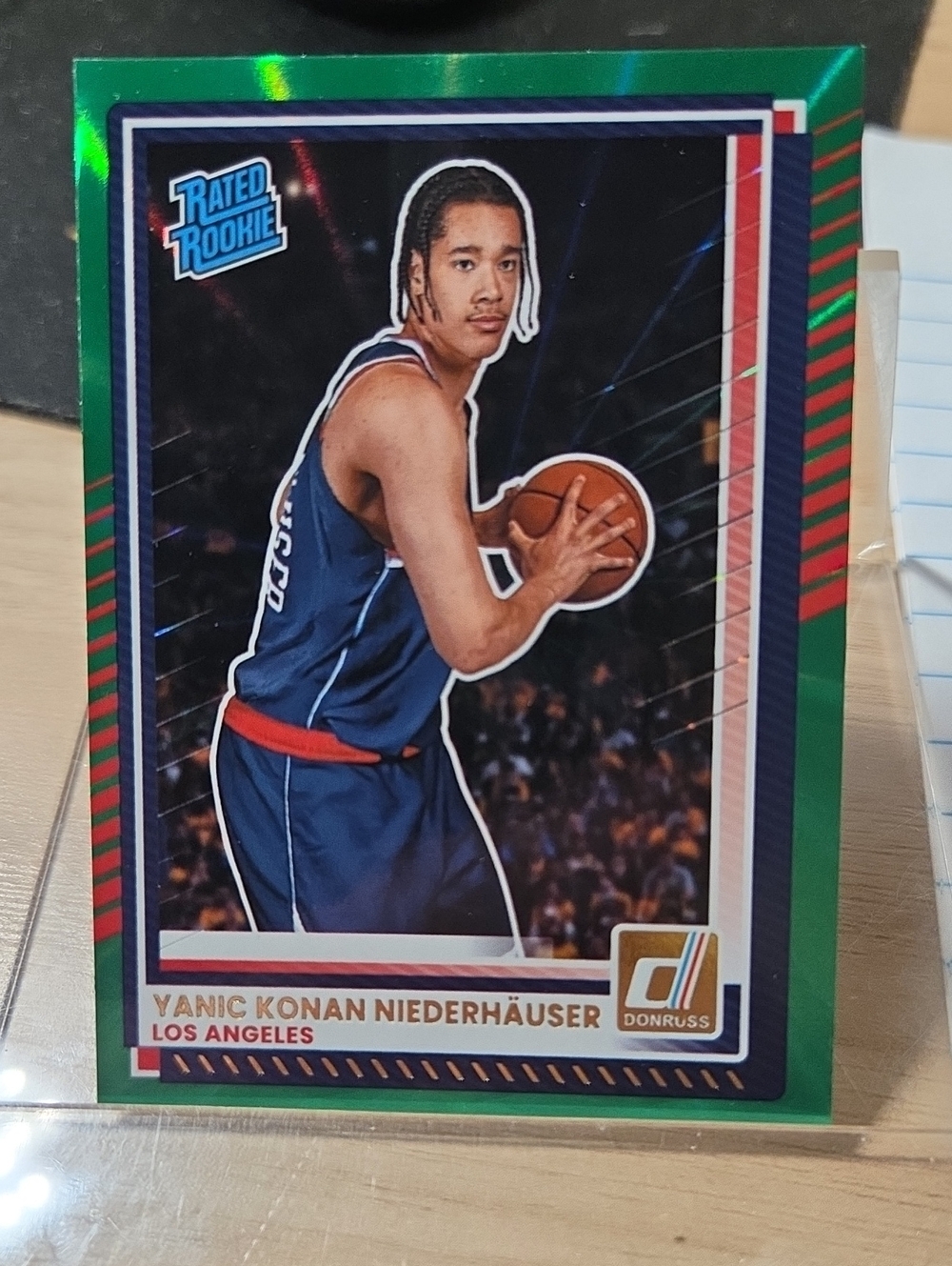 Donruss Rated Rookie Trading Card - Green Border - Vanic Konan Niederhäuser